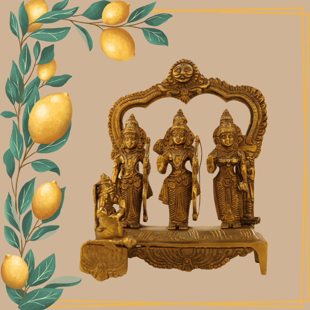 Ram Darbar Family Brass Idol Showpiece
