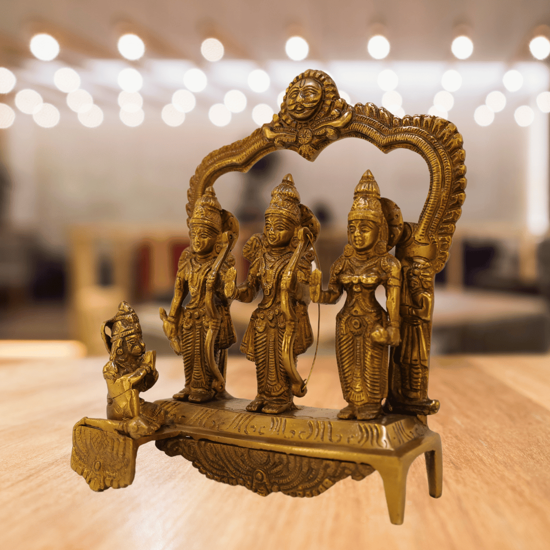 Ram Darbar Family Brass Idol Showpiece