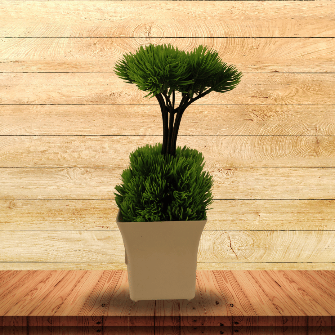 Nature Effect Artificial T Shape Plant with Pot