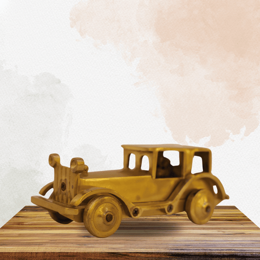 Brass Vintage Car Figurine Statue