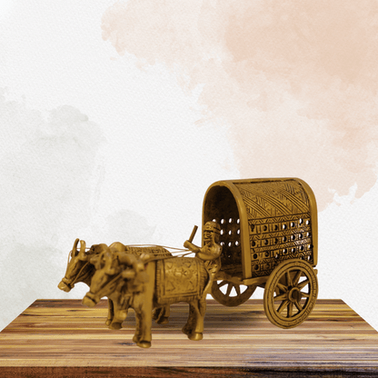 Brass Bullock Cart Showpiece