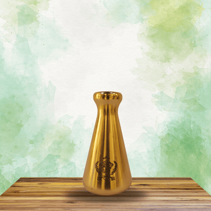 Cone Shape Brass Round Head Flower Vase