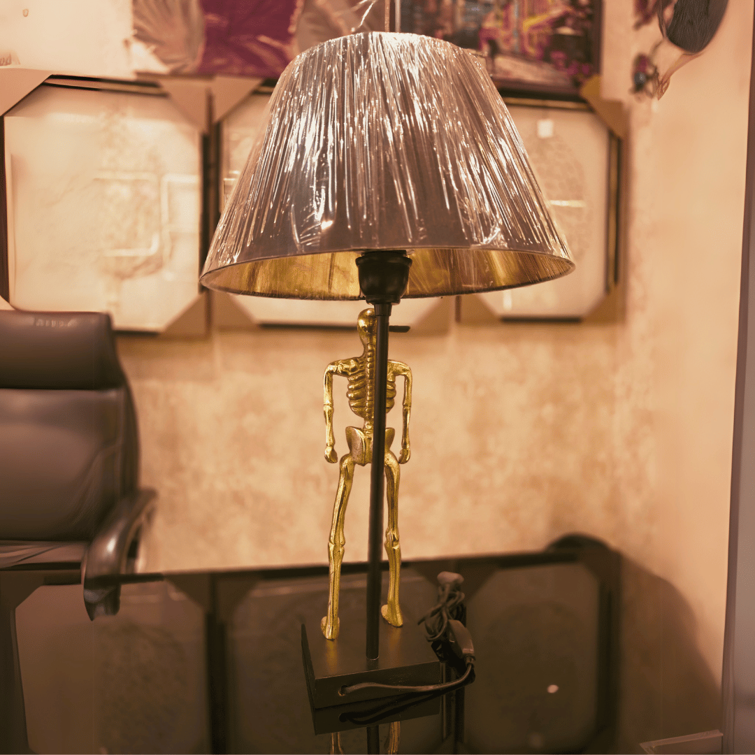 Golden Skeleton Table Lamp