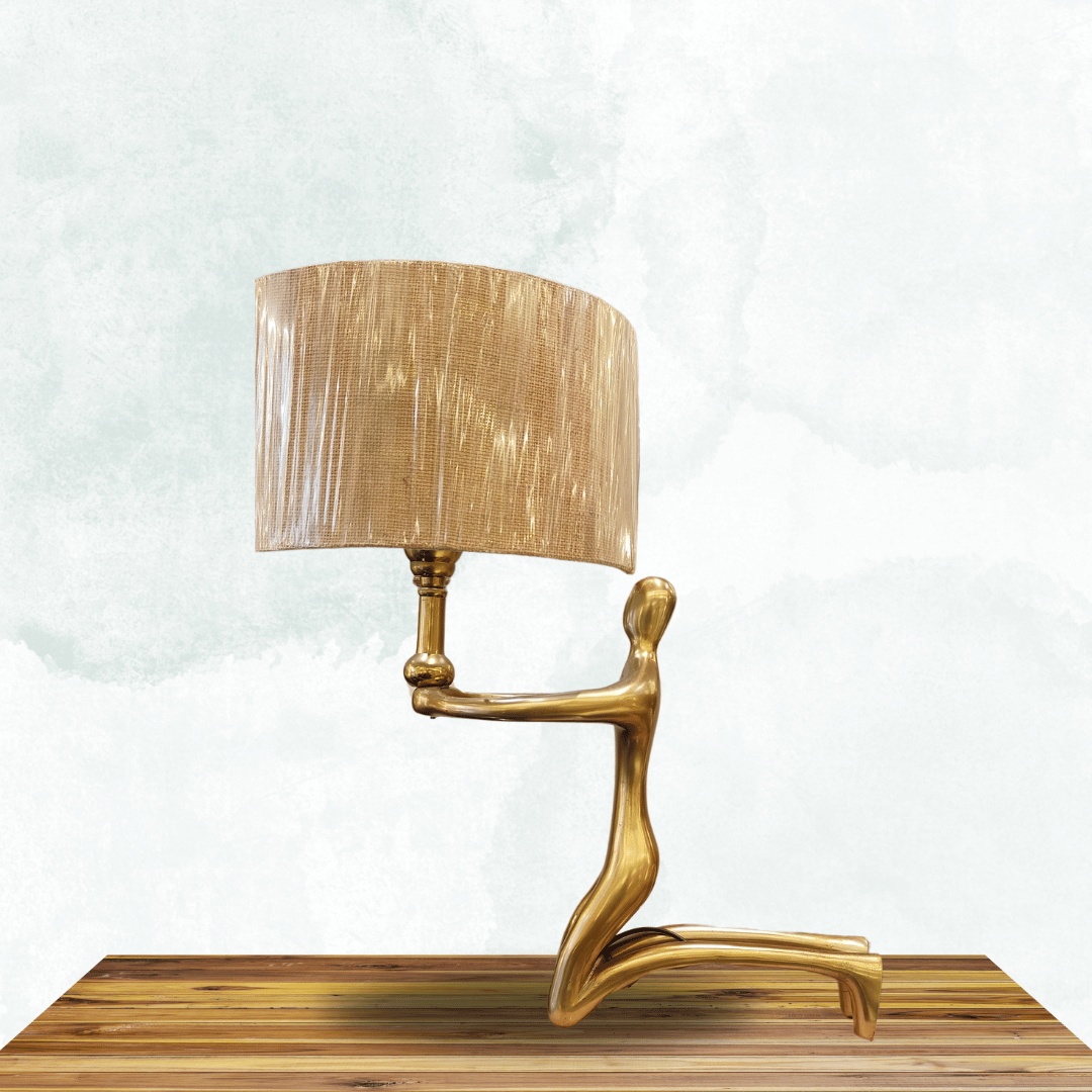 Golden Statue Table Lamp