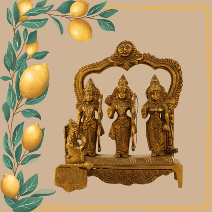 Ram Darbar Family Brass Idol Showpiece