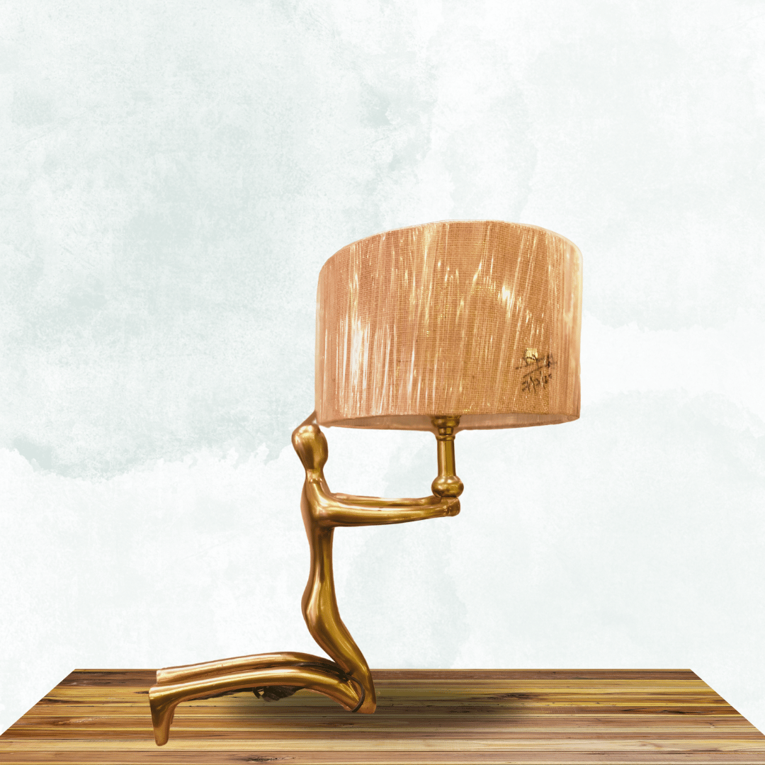 Golden Statue Table Lamp