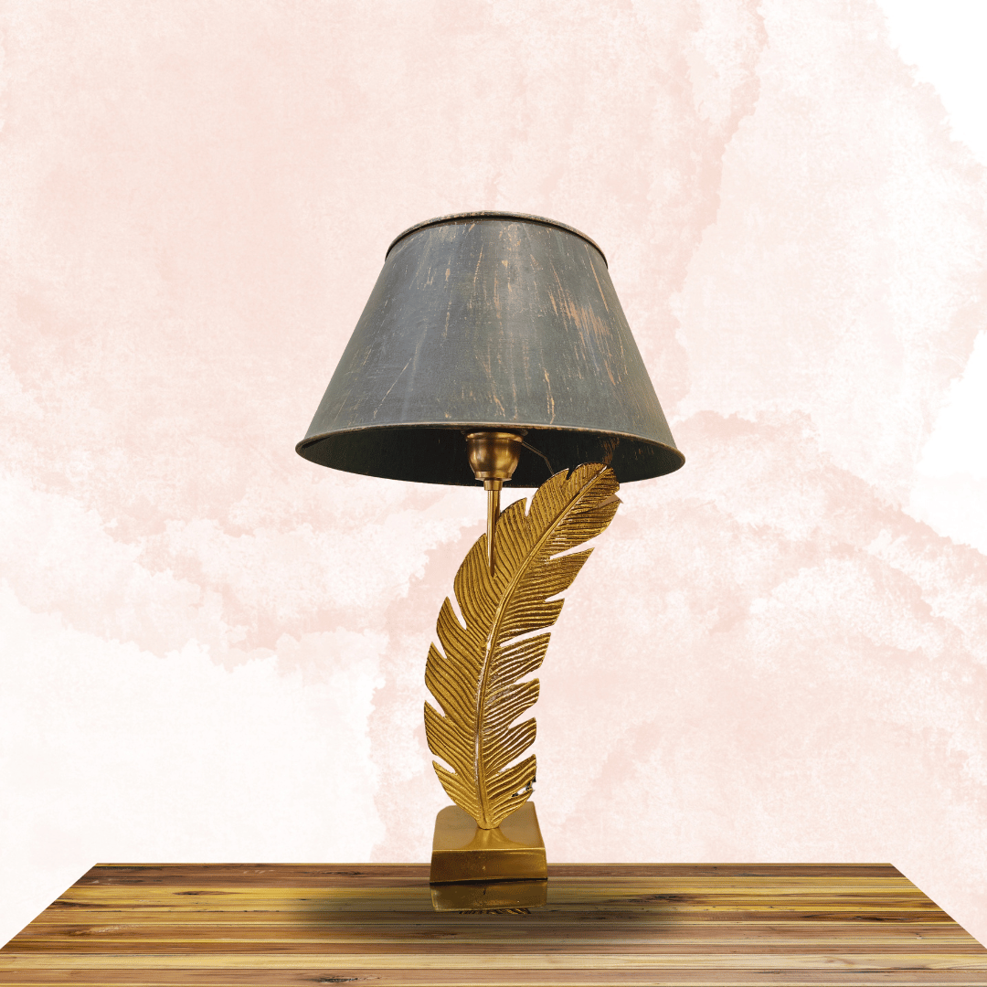 Golden Feather  Table Lamp