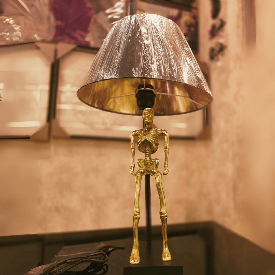 Golden Skeleton Table Lamp