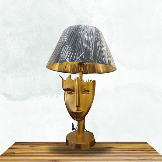 Golden Full Face Mask Table Lamp