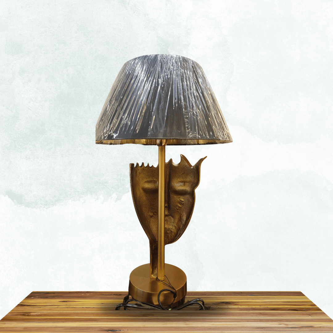 Golden Full Face Mask Table Lamp