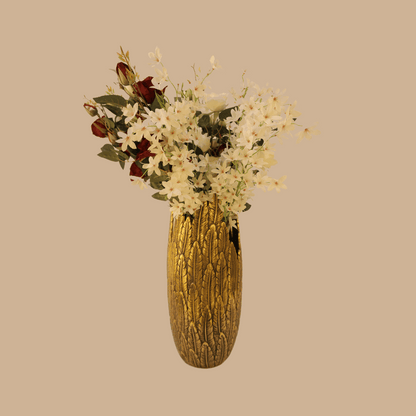 Feather Metal Vase