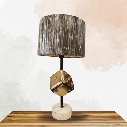 Golden Dice Table Lamp