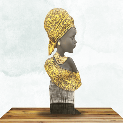 African Tribual Women Statue Home Decor