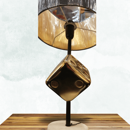 Golden Dice Table Lamp