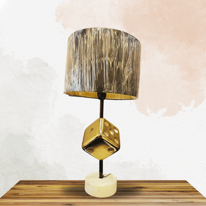 Golden Dice Table Lamp