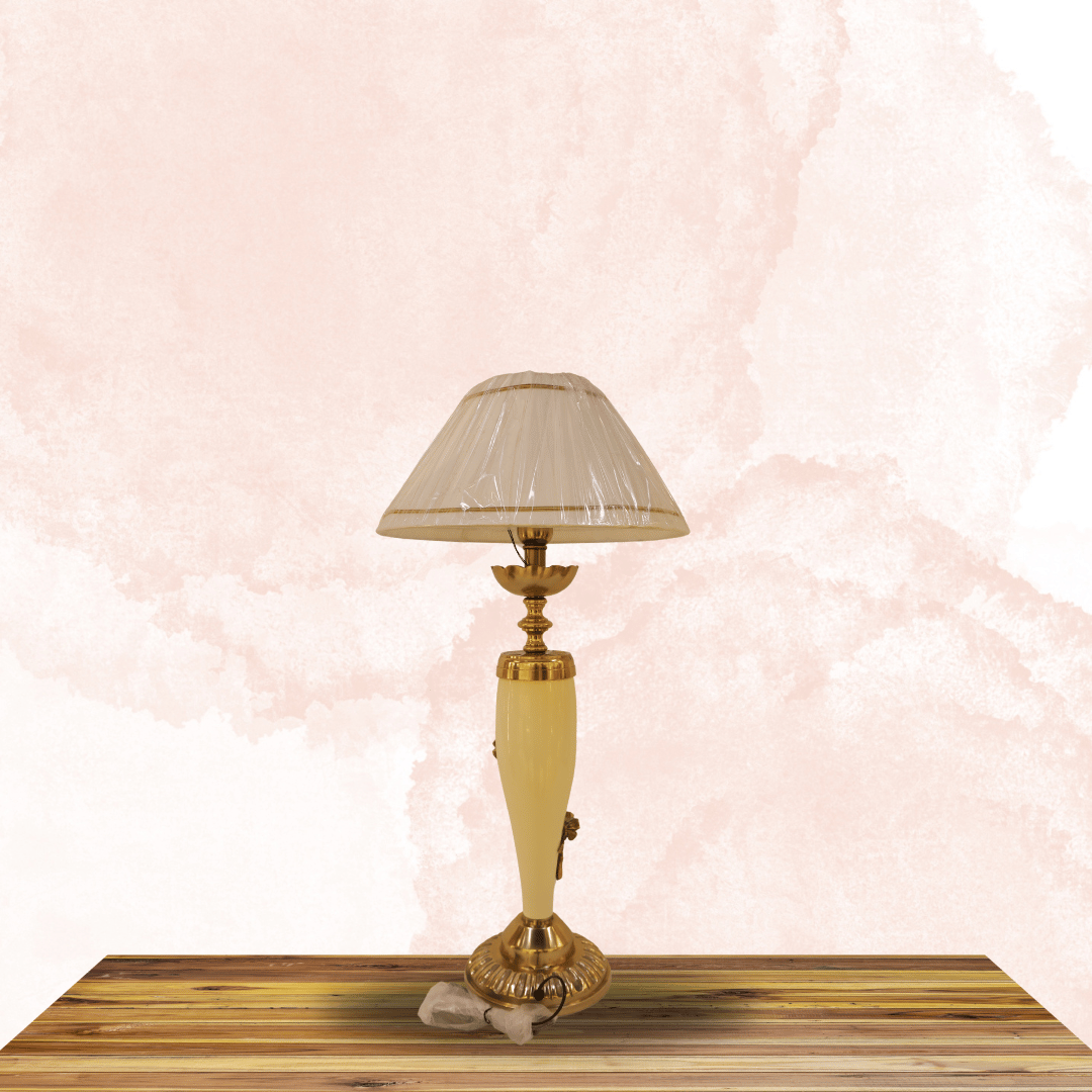 White Cotton Shade Table Lamp