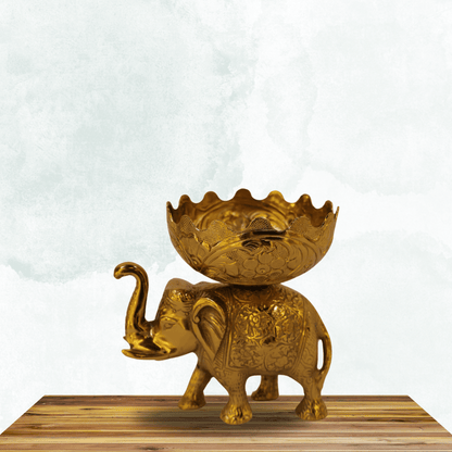 Brass Golden Elephant Statue