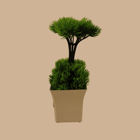 Nature Effect Artificial T Shape Plant with Pot