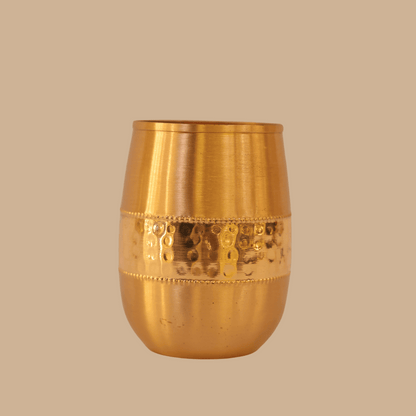 Copper Regal Hammered Glass