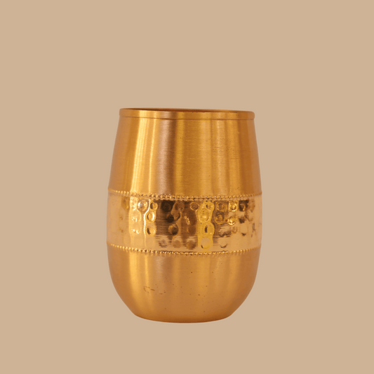 Copper Regal Hammered Glass