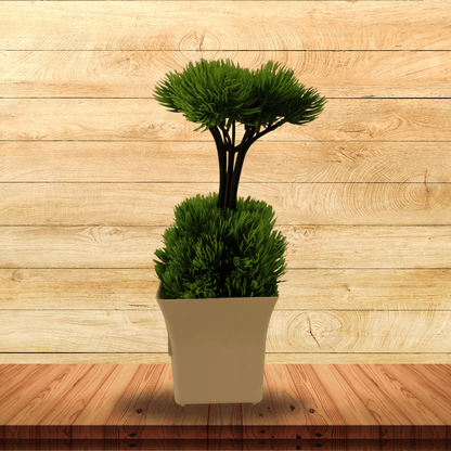Nature Effect Artificial T Shape Plant with Pot