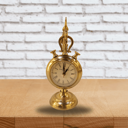 Analog golden clock